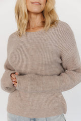 Viola Tie Back Sweater | Natural