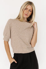 Keira Sweater Top | Latte