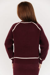 Ava Knit Sweater | Wine