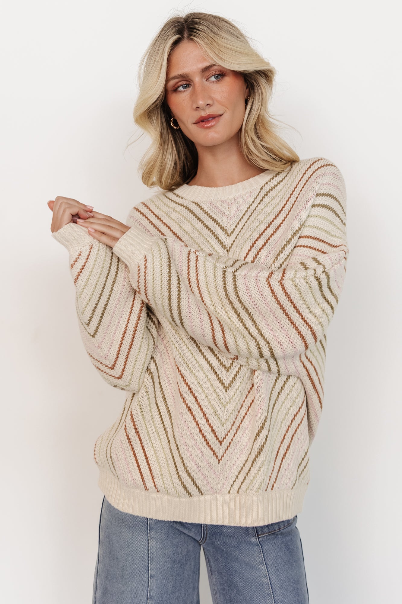 Tava Sweater | Ivory + Multi