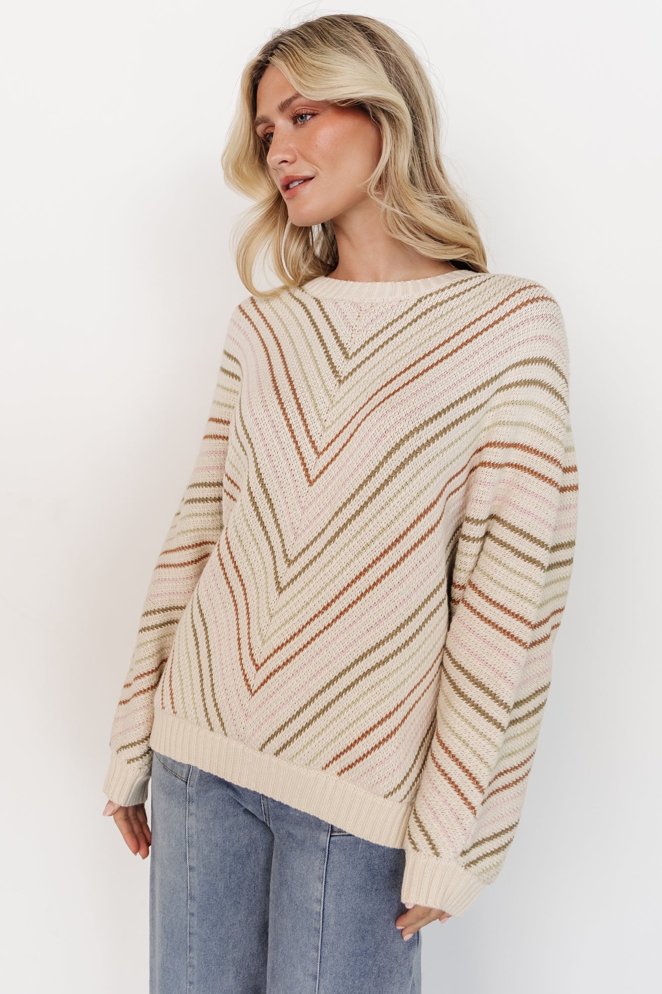 Tava Sweater | Ivory + Multi