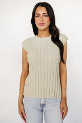 Dava Ribbed Top | Sage