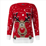 Tihua Casual Casing Christmas Sweater Autumn And Winter Men And Women Universal Elk Knitted Ugly Sweater HZ1208