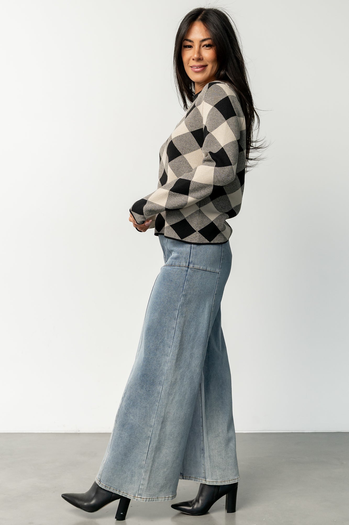 Linnea Sweater | Black + Natural