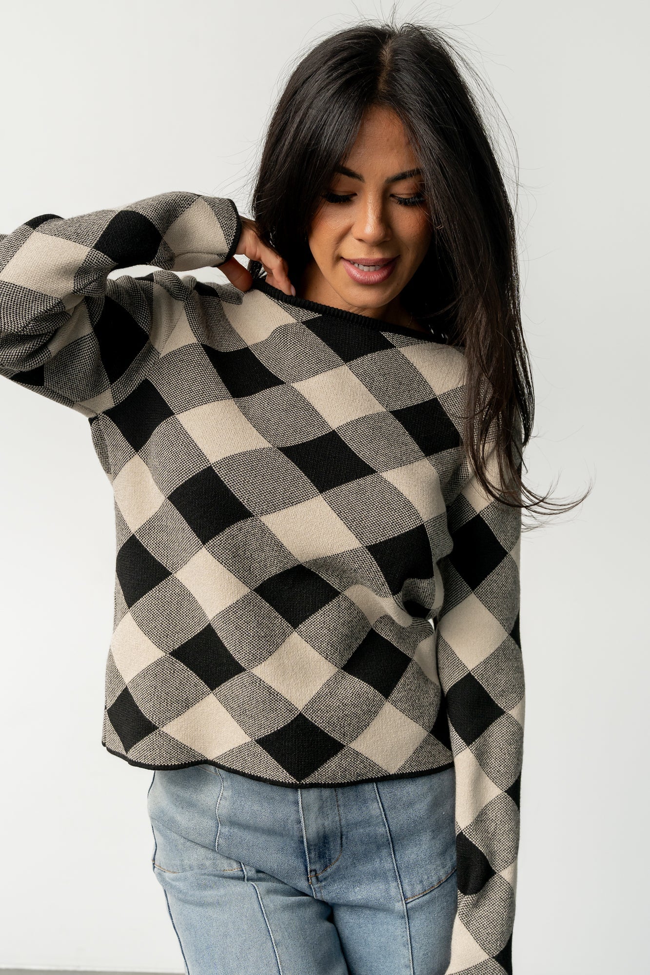 Linnea Sweater | Black + Natural