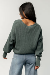 Gracie Knit Cardigan | Winter Green