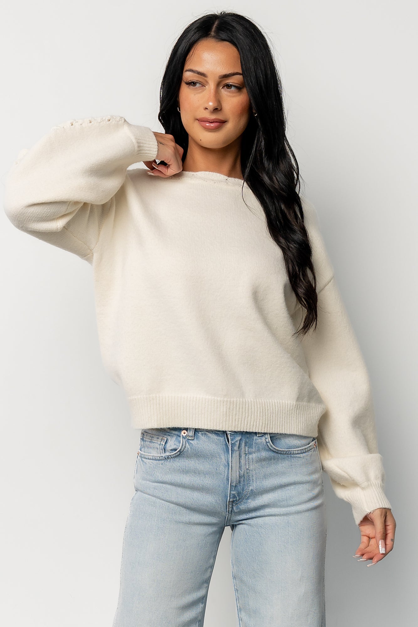 Lilja Knit Sweater | Cream