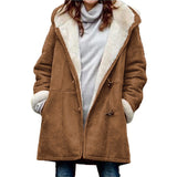 Autumn/Winter 2025 New Plus-Coat Pocket Women's Coat Stylish Elegance HZ1208