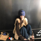 New Imitation Fur Jacket Lady Loose Long-Sleeved Coat Toka Fox Hair In Autumn/Winter 2025 HZ1208