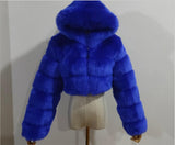 Source Fur Autumn And Winter New Imitation Fur Turf Warm Hat Fur Coat Woman HZ1208