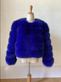 Fur Fever Imitation Fox Fur Coat Women's Short-Sleeved Fur Coat HZ1208