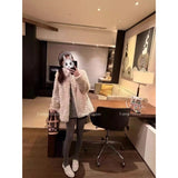 Autumn/Winter 2025 Solid-Color Artificial Fur Coat Female Coat Elegant Temperament HZ1208