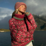 Autumn And Winter Long-Haired Cowboy Splicing Metal Coat Women Warm Comfortable Fashion Temperament Retro Feel Out Of The Street Eye HZ1208