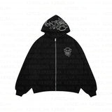 Fashion Fashion Brand Print Loose Sweater Y2K Hip Hop Street-Set T-Shirt Casual Top HZ1208