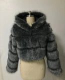 Source Fur Autumn And Winter New Imitation Fur Turf Warm Hat Fur Coat Woman HZ1208