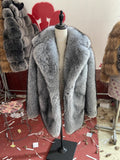 Tk Winter Imitation Fur Coat Women's 1200 Grams Warm Plush Coat HZ1208