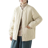 Large-Size Down Cotton Coat Women's Coat Winter Loose Thin Cotton Robes New Women's Clothing Short-Term Warm Cotton Clothes HZ1208