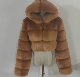 Source Fur Autumn And Winter New Imitation Fur Turf Warm Hat Fur Coat Woman HZ1208