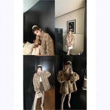 Imitation Fur Coat Plus Long Women's Imitation Fox Fur Coat Two-Color Coat To Keep Warm Winter Fur Coat HZ1208