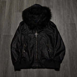 Station Autumn Winter Hooded Sports Wear Ninja Cap Print Pattern Wear Double Hat Design Y2K HZ1208