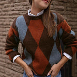 Autumn And Winter New Loose Knitted Cardigan Short Sweater Shawl Coat HZ1208