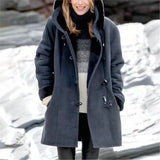 Autumn/Winter 2025 New Plus-Coat Pocket Women's Coat Stylish Elegance HZ1208