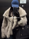 New Imitation Fur Jacket Lady Loose Long-Sleeved Coat Toka Fox Hair In Autumn/Winter 2025 HZ1208