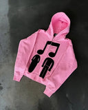 Jacket Zippered Musician Print Hoodie 2025 New Spring And Autumn Sweater Loose Couple Coat HZ1208