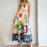 2025 New Casual Dress Women's High-Waisted Sleeveless Vest With Joint Dress Summer HZ1208