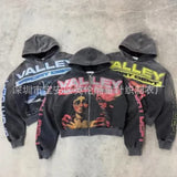 Jacket Zippered Musician Print Hoodie 2025 New Spring And Autumn Sweater Loose Couple Coat HZ1208