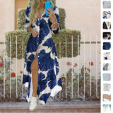 Women's Clothing 2025 Autumn New Dress Single-D Row Irregular Shirt Dress 661 HZ1208