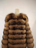 Fur Fever Imitation Fox Fur Coat Women's Short-Sleeved Fur Coat HZ1208