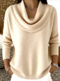 Women's Autumn And Winter New Solid Color Scarf Sweater HZ1208