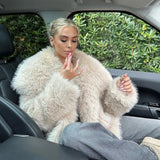 Fur Big Collar Faux Fur Coat Short Fashion Fox Fur Coat Fluffy Plush Women's Clothing HZ1208