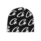 2025 Letter Plush Hop Trend Fashion Hat-Free Hottie Street Warm Knitted Hat Wool HZ1208