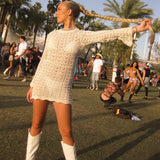 New Knitted Empty Beach Burqas With Long-Sleeved Beach Skirts HZ1208