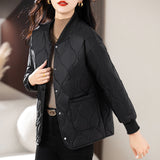 2025 Winter New Small Cotton Jacket Large Size Women's Fat Mm Plus Thick Short Down Cotton Coat HZ1208