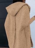 Hooded Cardigan Women's Sweater In Front Of The Knitted Coat Long-Sleeved Commute Wind HZ1208