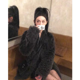 2025 Urchin Toka Fur Coat Teddy Curly Wool Coat Warm Royal Sister Wind HZ1208