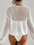 New Beachwear Knitted Long-Sleeved Bikini Shirt HZ1208