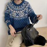 Vintage Fair Island Jail Sweater Women's Autumn/Winter Ambience Knitted Sweater Spring And Autumn Languid Wind Thicken HZ1208