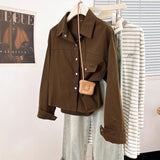 French Retro Red Thin Shirt Coat Women's Spring And Autumn Design Small Shirt Casual Loose Long-Sleeved Top HZ1208