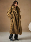 Xiyin New Autumn And Winter Fashion Fluffy Long Coat Imitation Fox Furry Pike Coat HZ1208