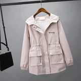 Plus Plus Thick Wind Coat Autumn Winter 2025 New Women's Casual Fashion Small Stormtrooper Cotton Clothes HZ1208
