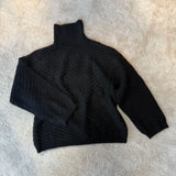 Women's Cotton Cashmere Lattice Half-High-Collar Sweater Korean Version Of The Student's Dress Dress Nice Hair Knitted Shirt HZ1208