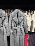 Tk Winter Imitation Fur Coat Women's 1200 Grams Warm Plush Coat HZ1208