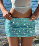 2025 Fashion Bead Short Skirt Sexy Babes Hip Skirt Squint Club HZ1208