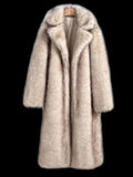 Imitation Fur Coat Plus Long Women's Imitation Fox Fur Coat Two-Color Coat To Keep Warm Winter Fur Coat HZ1208
