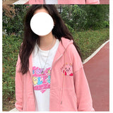 Cute Soft Sister Student Cartoon Meal Jk Coat Zipper Koloumi Cotton Hoodie Jade Cinnamon Dog Print HZ1208