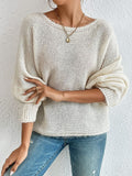 New Fashion Sexy Hollow Knitted Sweater Collared Bat Shirt Woman HZ1208